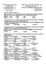 Đề kiểm tra học kỳ I môn Tiếng Anh Lớp 10 - Mã đề 513 - Năm học 2018-2019 - Sở giáo dục và đào tạo Quảng Nam